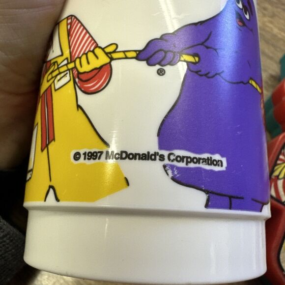 Vintage McDonald's Ronald McDonald Whistle Toy and Cup - Picture 9 of 15